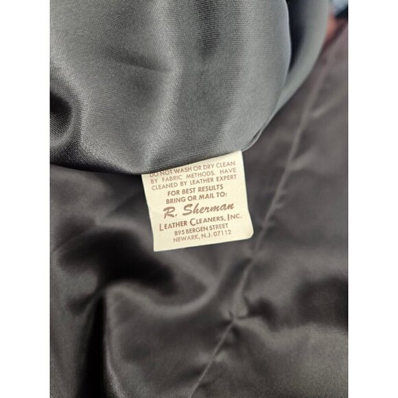 Vintage De Long Glazed Lamb Jacket Mens 40 Brown Lambskin Blazer - Picture 9 of 11